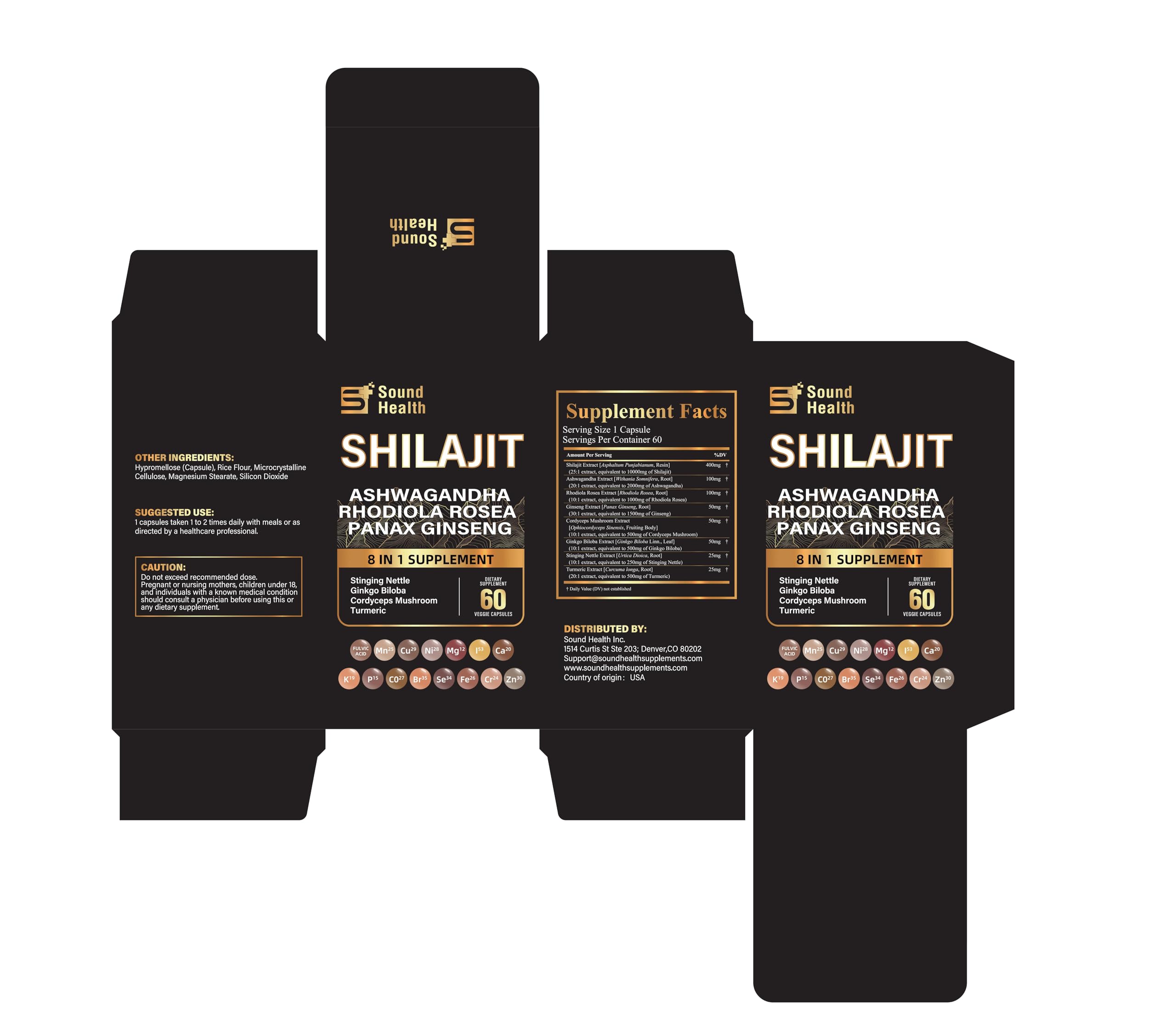 Sealed SoundHealth Shilajit bottle communicates freshness and quality.