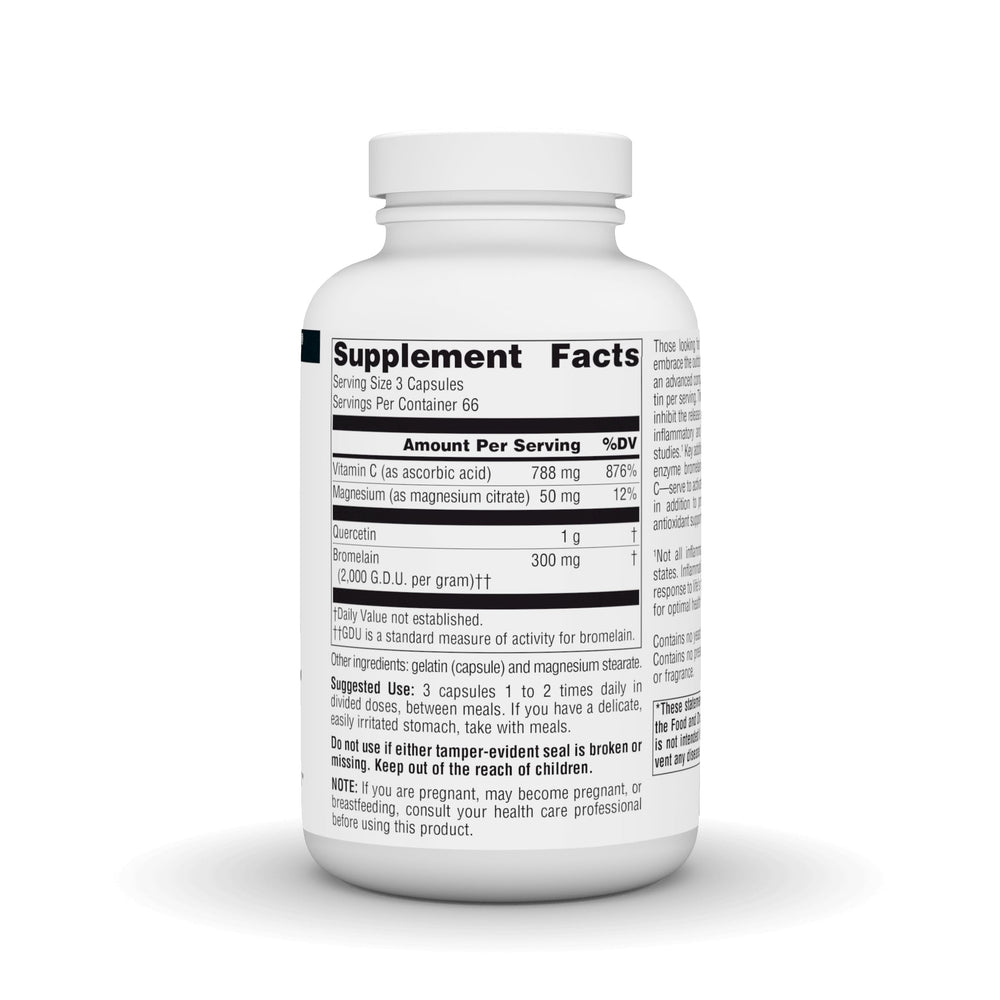 Source Naturals Activated Quercetin bottle on desk, ready for daily immune support.