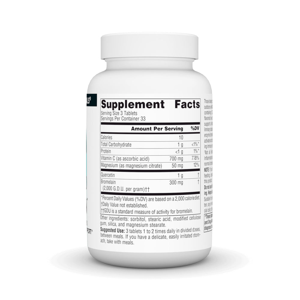 Source Naturals Activated Quercetin capsules with water for easy dosing