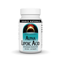 Source Naturals Alpha Lipoic Acid bottle front for daily antioxidant routine