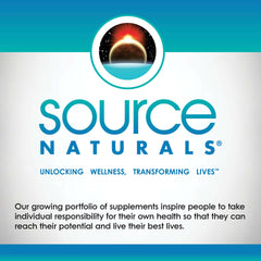 Source Naturals product label with allergen-free formula and no artificial ingredients