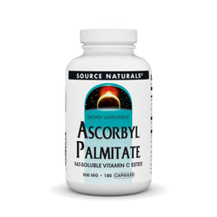 Source Naturals Ascorbyl Palmitate bottle pour for convenient daily antioxidant support