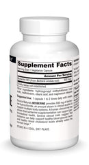 Source Naturals Berberine label shows vegan and allergen-free formulation