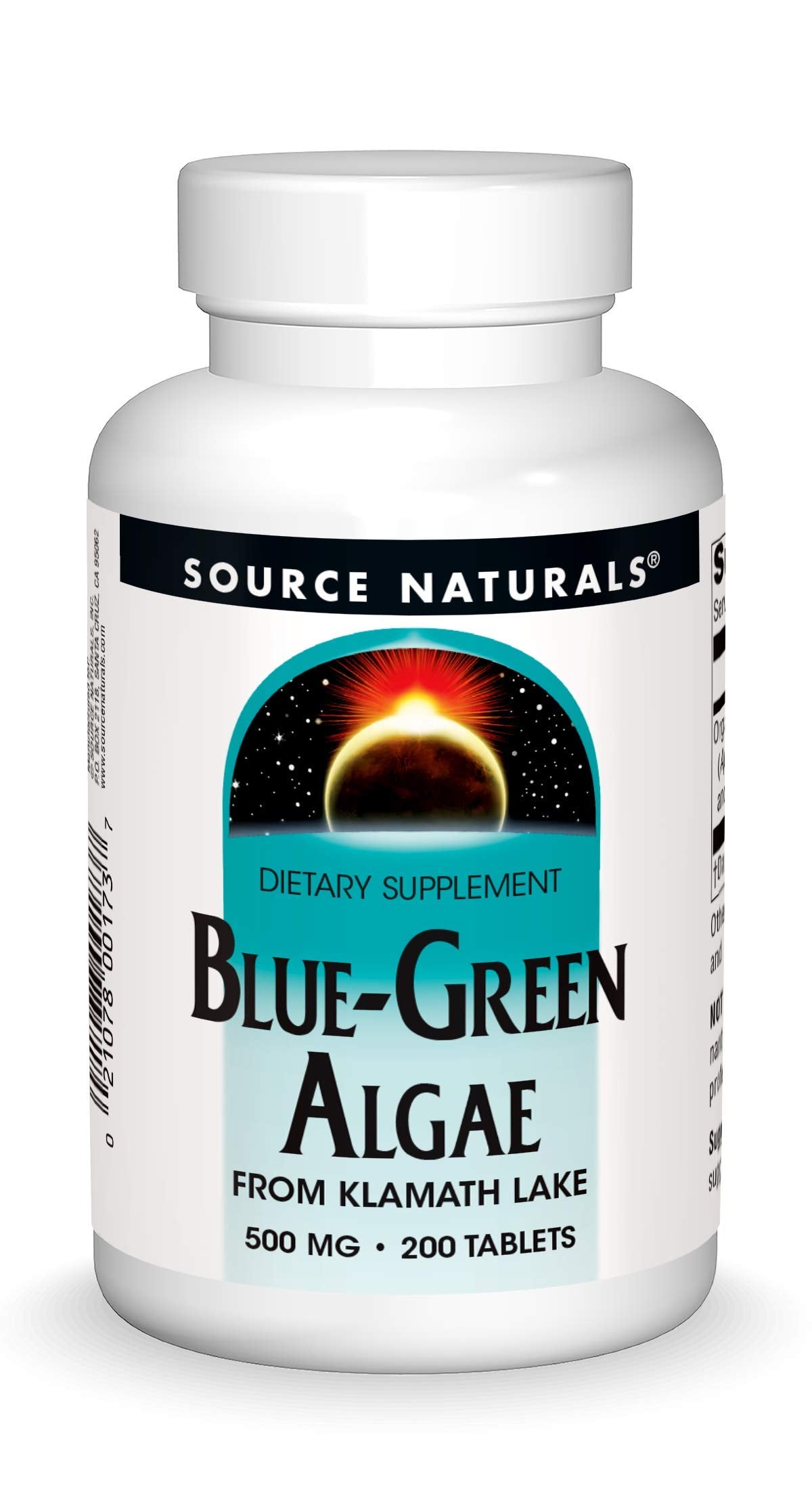 Source Naturals Blue Green Algae tablets from Klamath Lake support daily wellness.