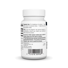 Detail of Source Naturals Bromelain label highlighting allergen-free formula.
