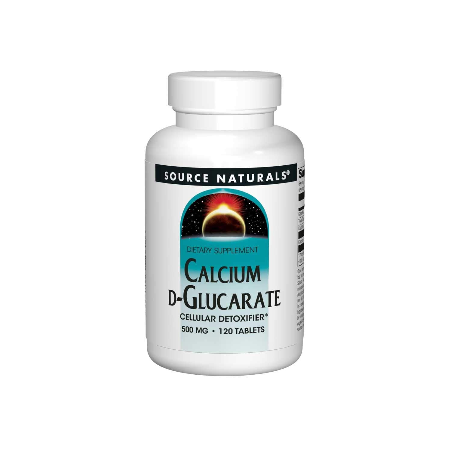 Source Naturals Calcium D-Glucarate bottle for daily detox support.