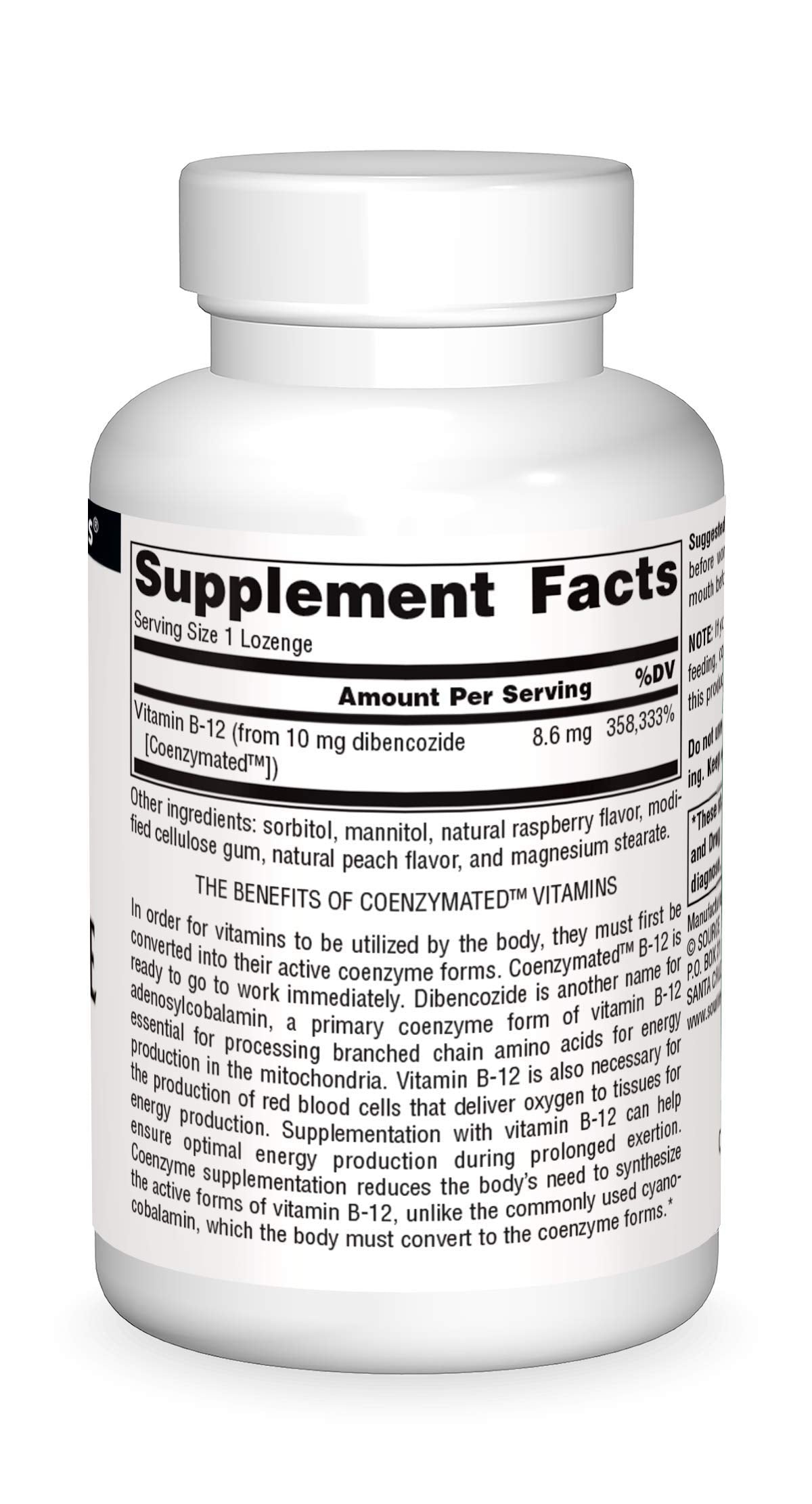 Source Naturals Dibencozide dissolving tablet demonstrates fast absorption for workouts.