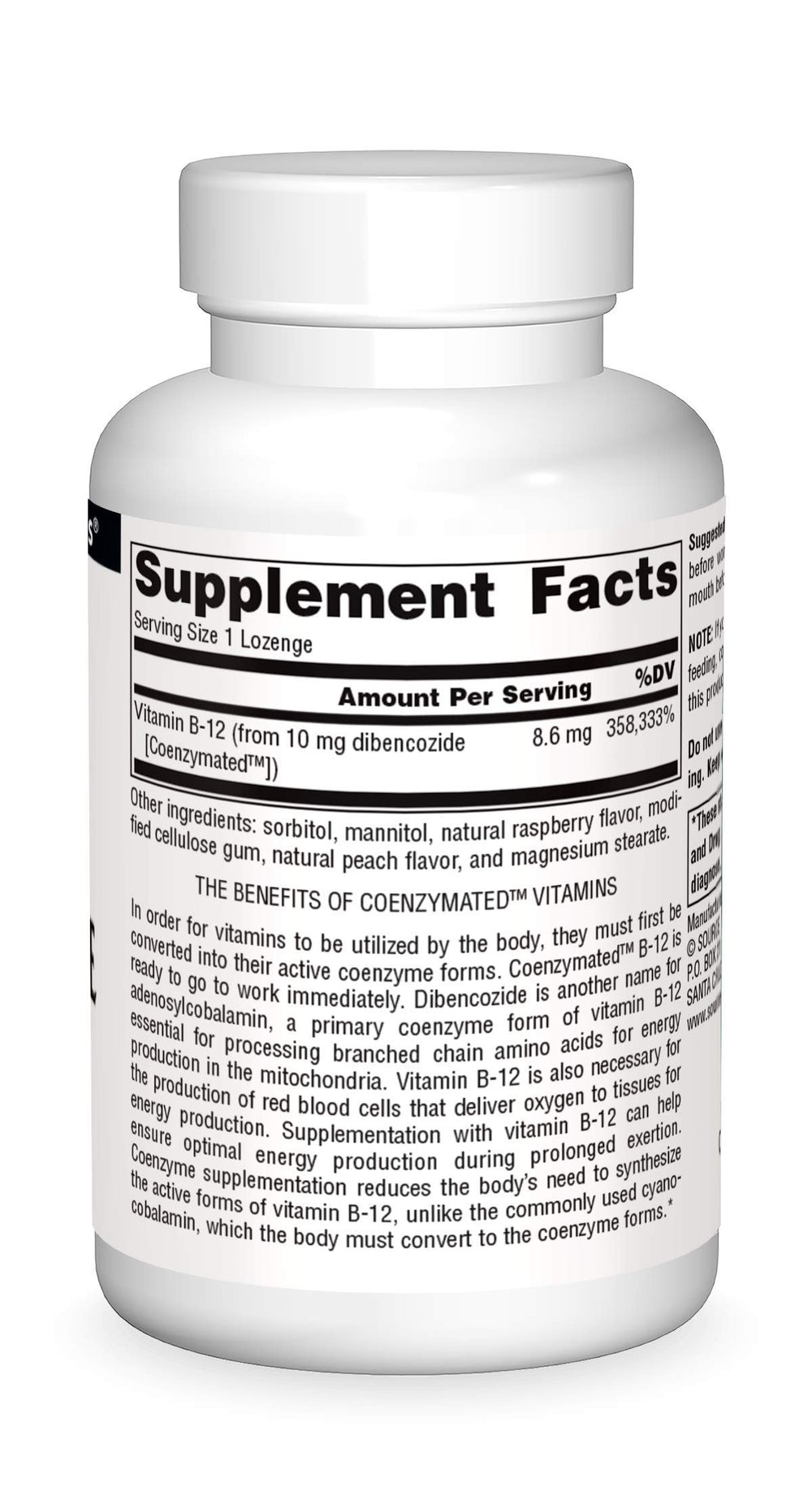 Source Naturals Dibencozide dissolving tablet demonstrates fast absorption for workouts.