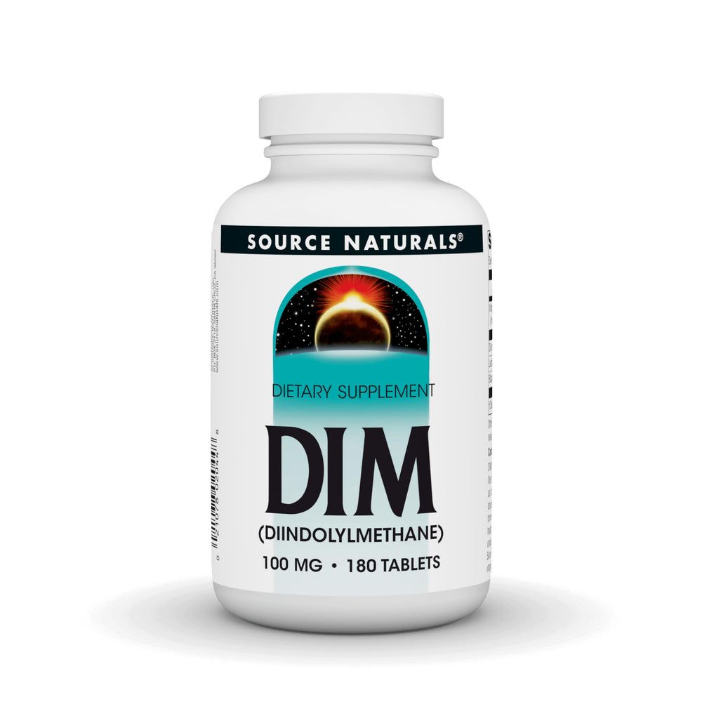 Source Naturals DIM bottle front view for daily wellness support.