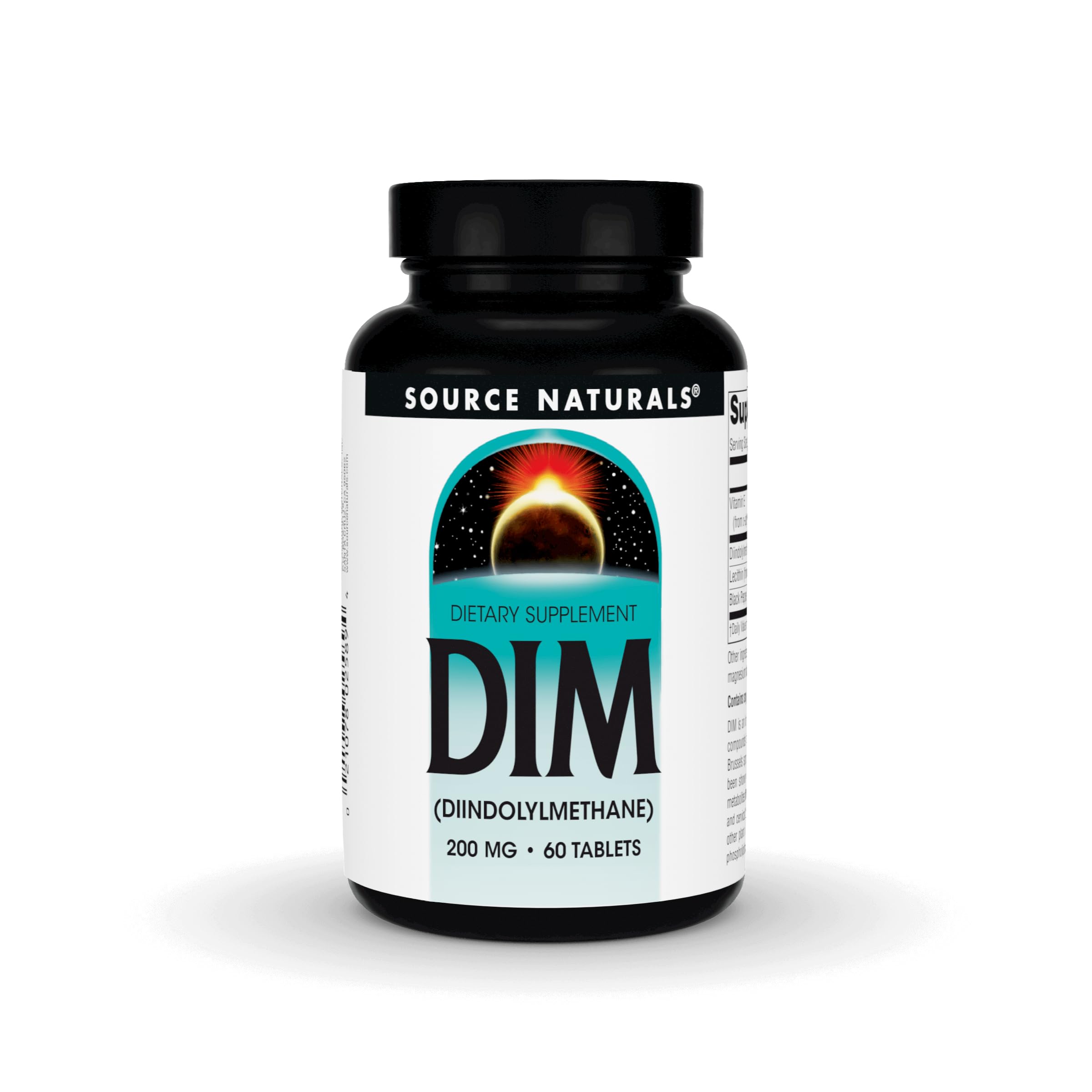 Source Naturals DIM bottle front with capsules for daily use