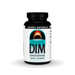 Source Naturals DIM bottle front with capsules for daily use