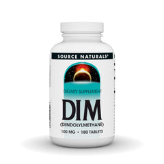 Source Naturals DIM bottle front view for daily wellness support.