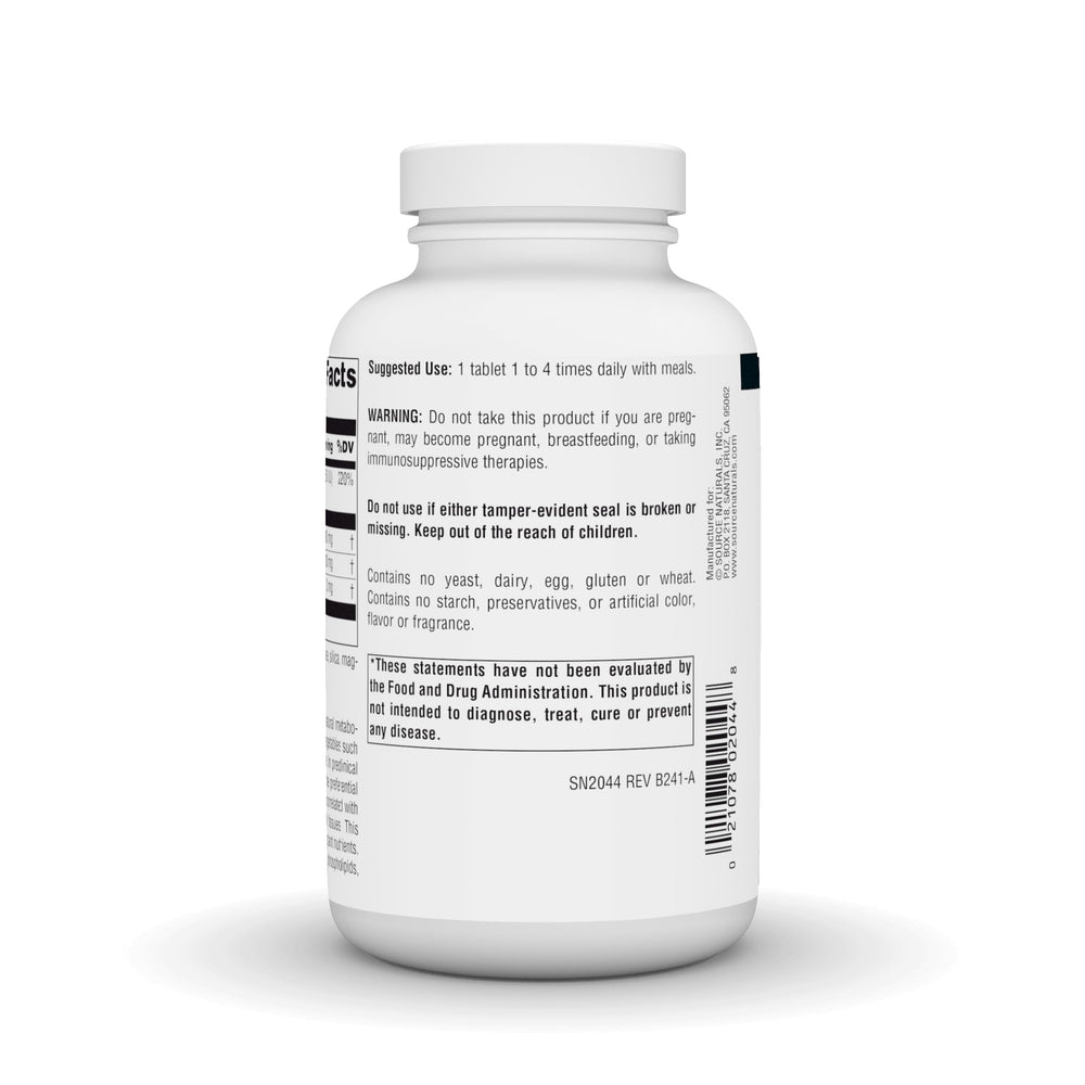 Close-up of Source Naturals DIM tablets with uniform appearance.