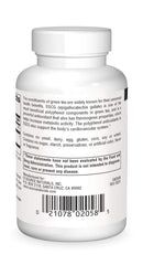 Source Naturals EGCG bottle label closeup highlights green tea polyphenols