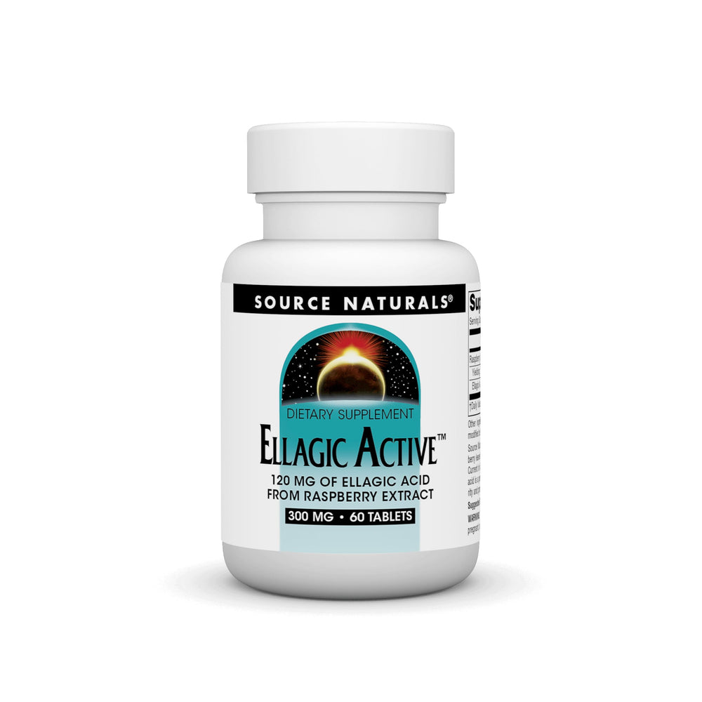 Source Naturals Ellagic Active bottle with 60 tablets for daily antioxidant support