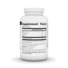 Source Naturals FOS label detail showing dosage information