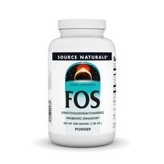Source Naturals FOS powder packaging close-up for daily gut support