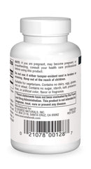 Source Naturals Glutathione tablets, 50 mg, arranged in bottle for daily supplementation.