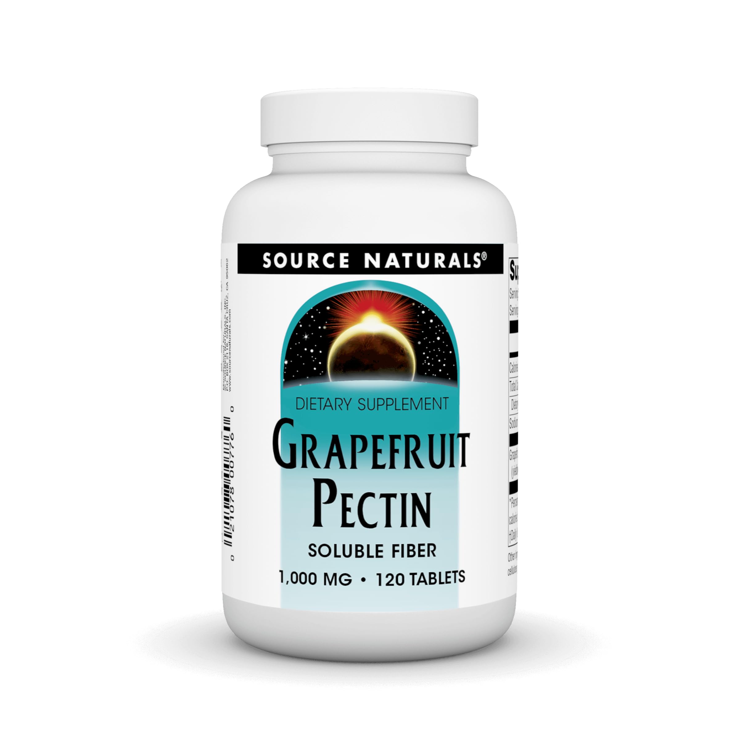 Source Naturals Grapefruit Pectin bottle-front image for daily soluble fiber support.