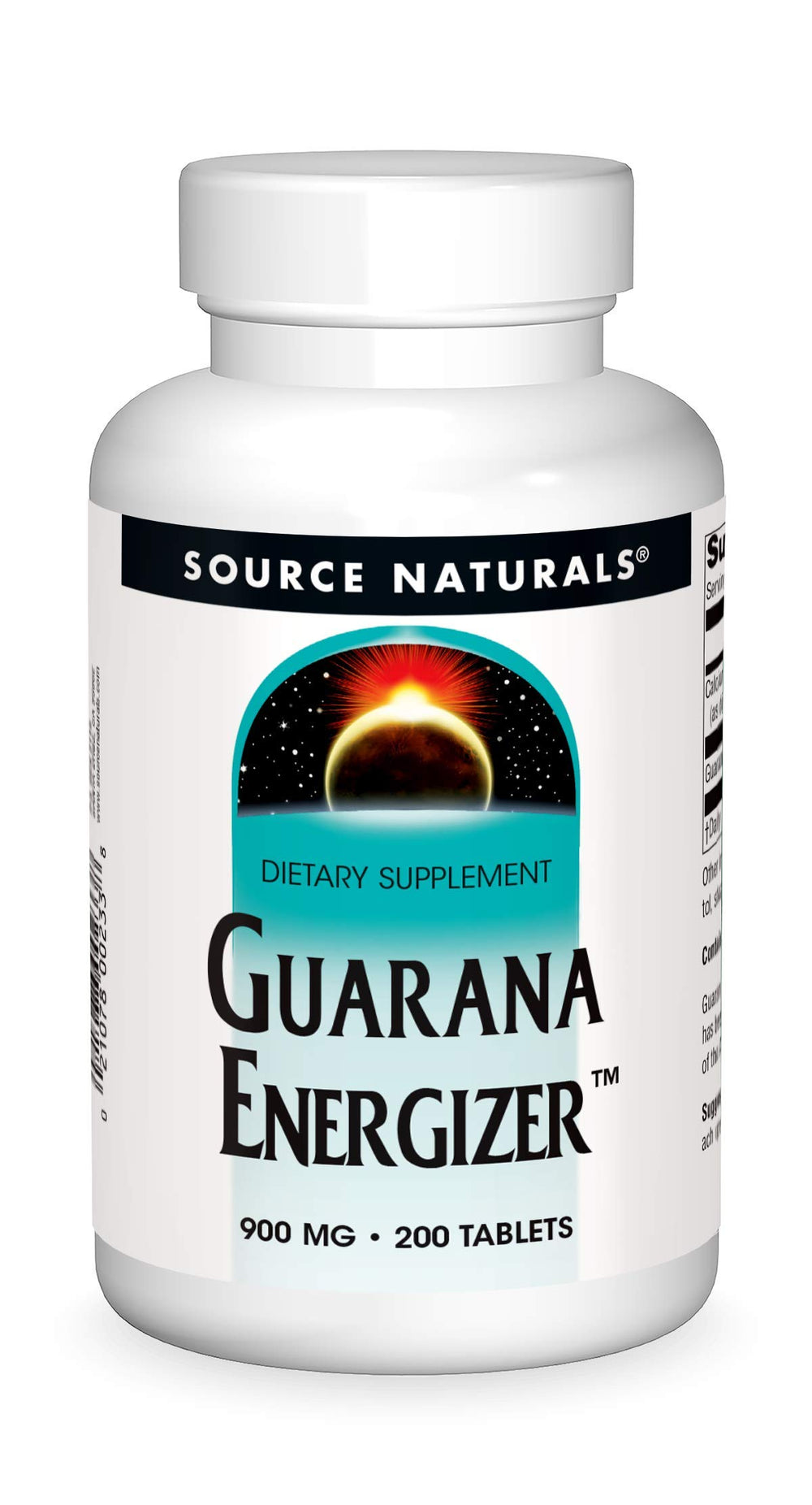 Source Naturals Guarana Energizer bottle front for daily energy support.