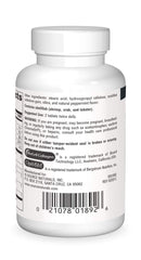 Label close-up of Source Naturals Hyaluronic Joint Complex shows key ingredients.