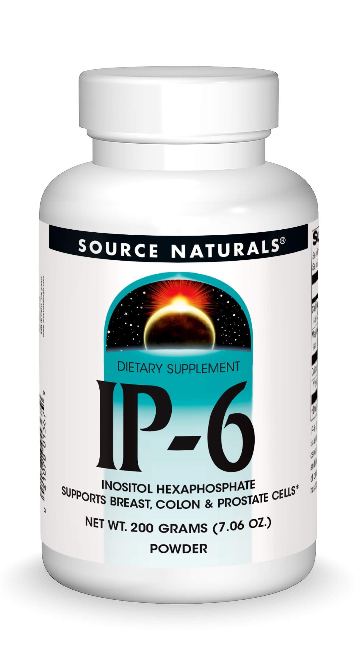 Source Naturals IP-6 Powder bottle for daily dietary support.