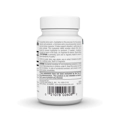 Label detail of Source Naturals L-Tryptophan showing purity and ingredients