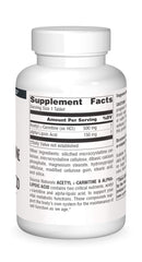 Source Naturals label closeup shows vegetarian-friendly formula