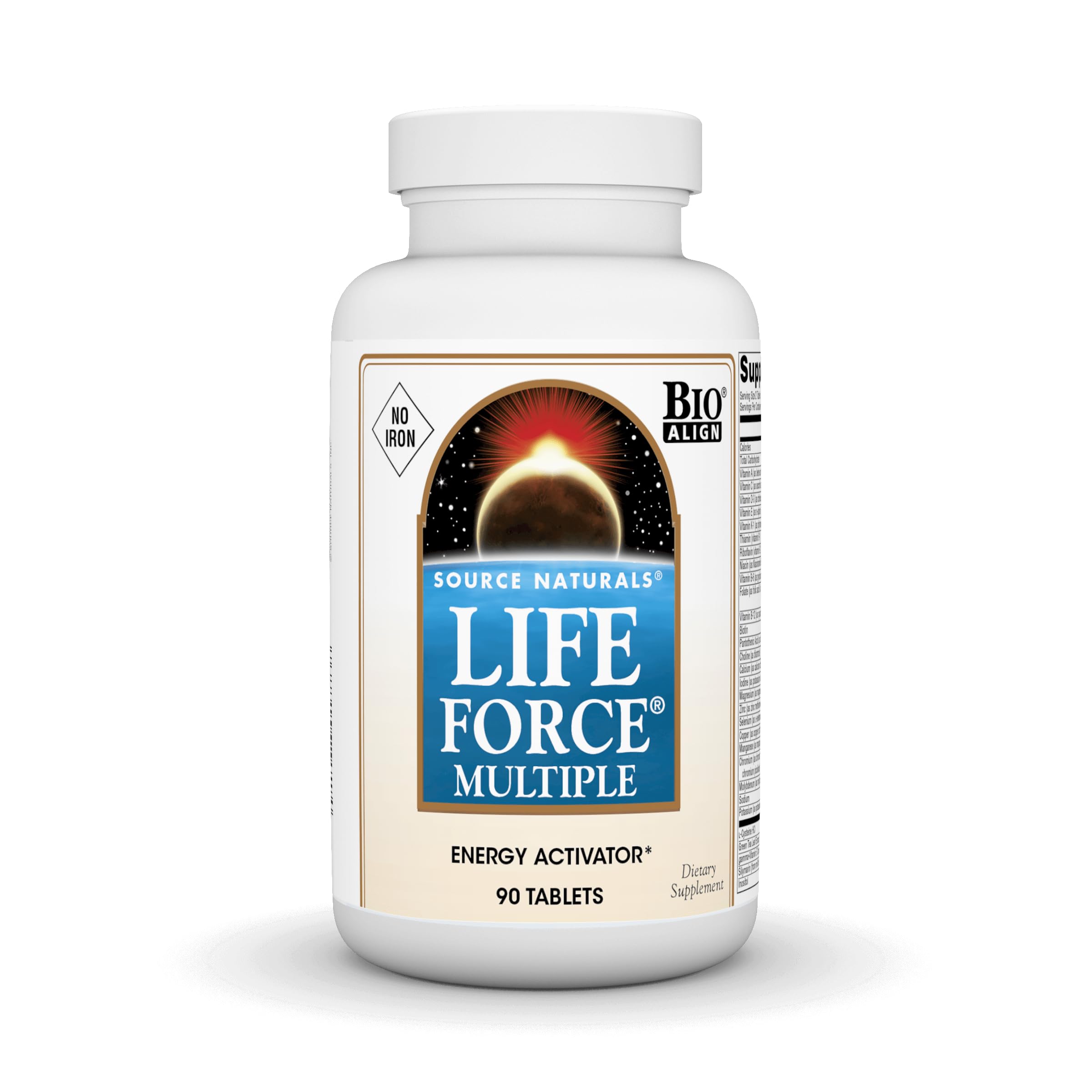 Source Naturals Life Force Multiple bottle front view for daily energy support