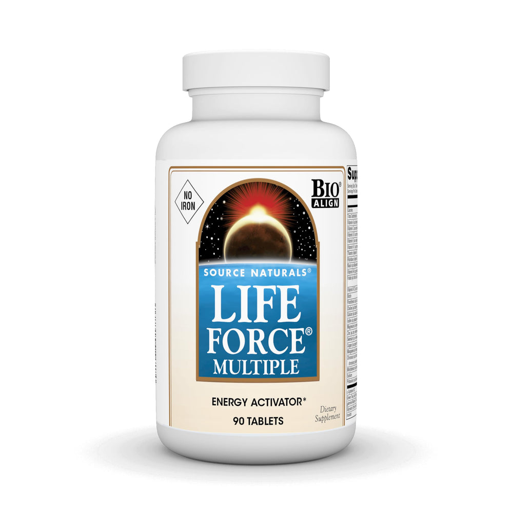 Source Naturals Life Force Multiple bottle front view for daily energy support