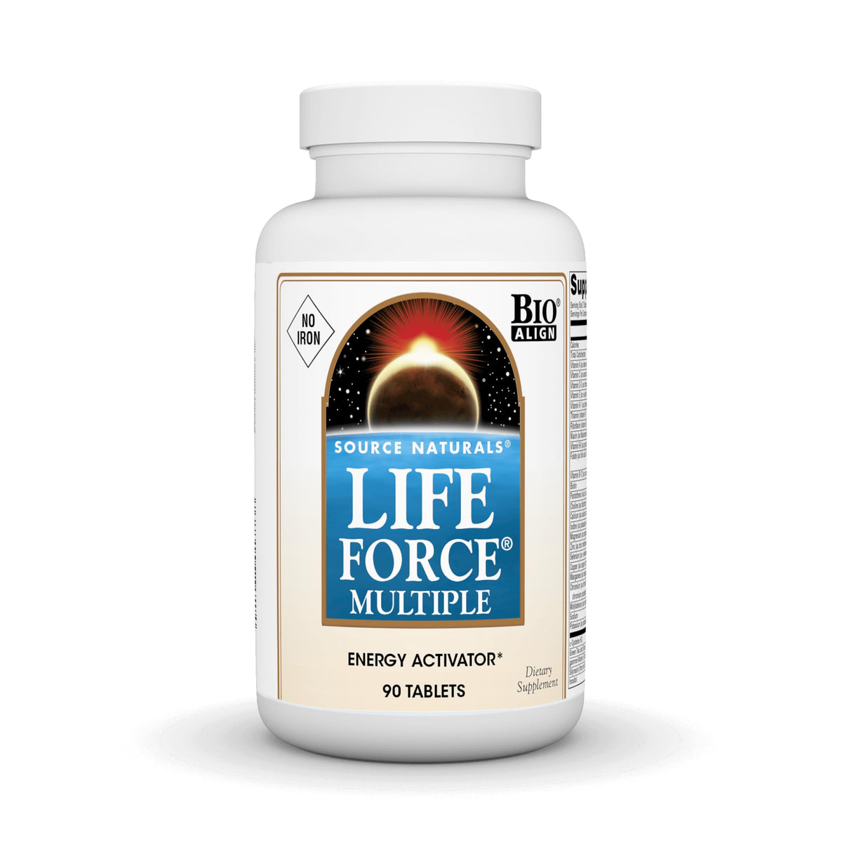 Source Naturals Life Force Multiple bottle front view for daily energy support