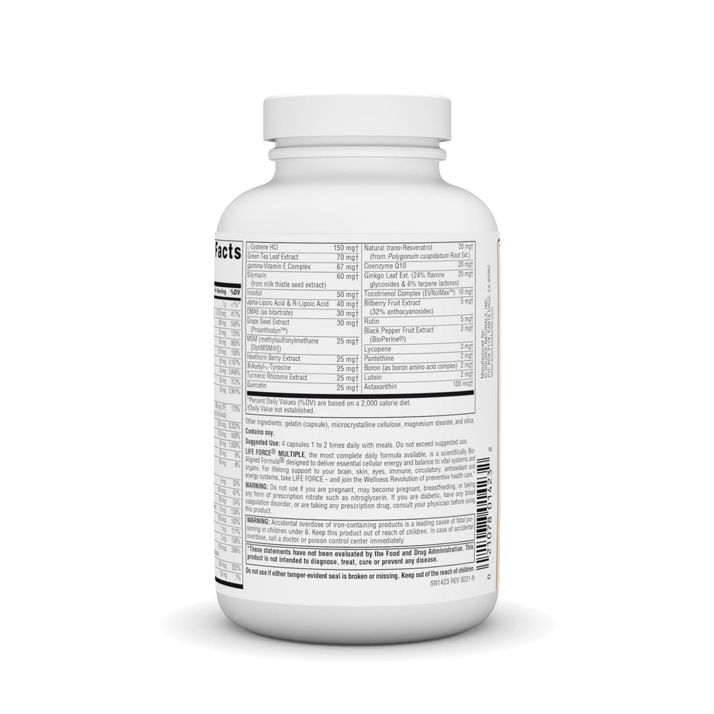Pouring Life Force from the bottle suggests easy daily dosing routine