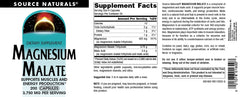 Source Naturals Magnesium Malate pour shows simple on-the-go usage.