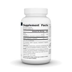 Close-up of the Source Naturals Magtein label highlighting magnesium L-threonate benefits
