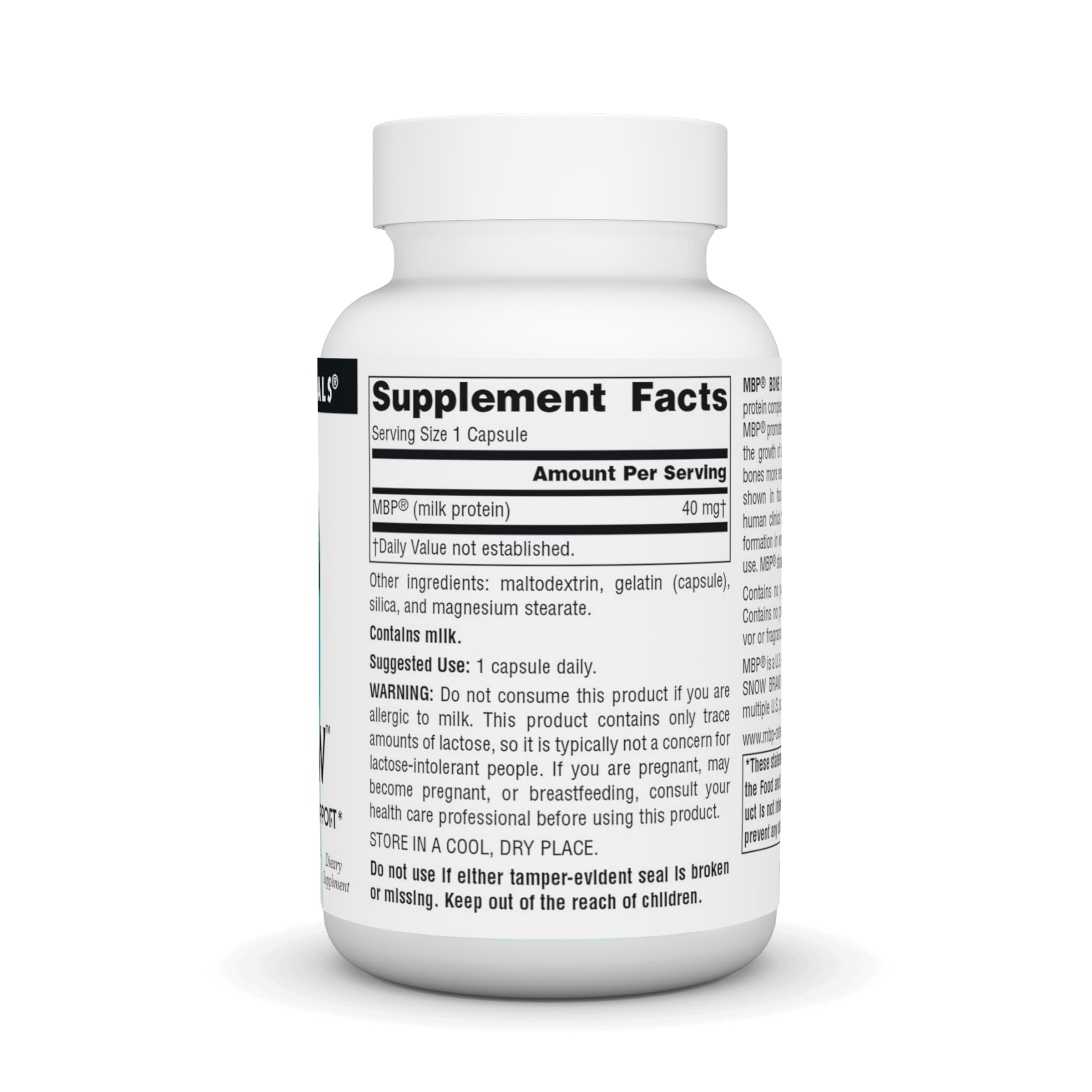 Source Naturals MBP Bone Renew capsules ready for daily use