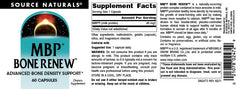 Source Naturals MBP Bone Renew packaging highlights US-made quality