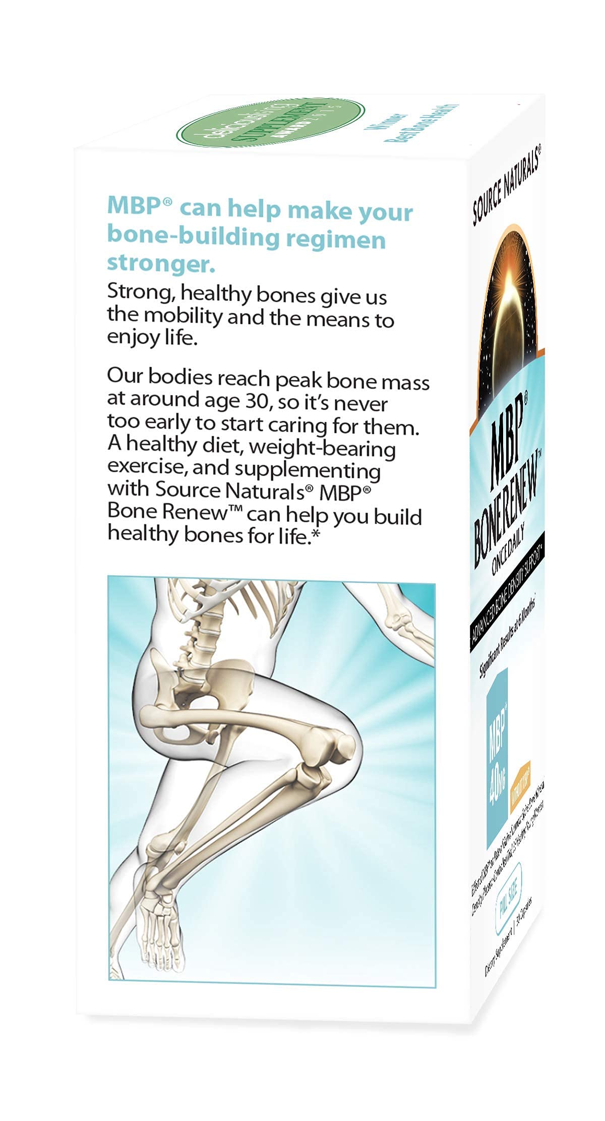 Source Naturals MBP Bone Renew USA manufacturing shows cGMP standards