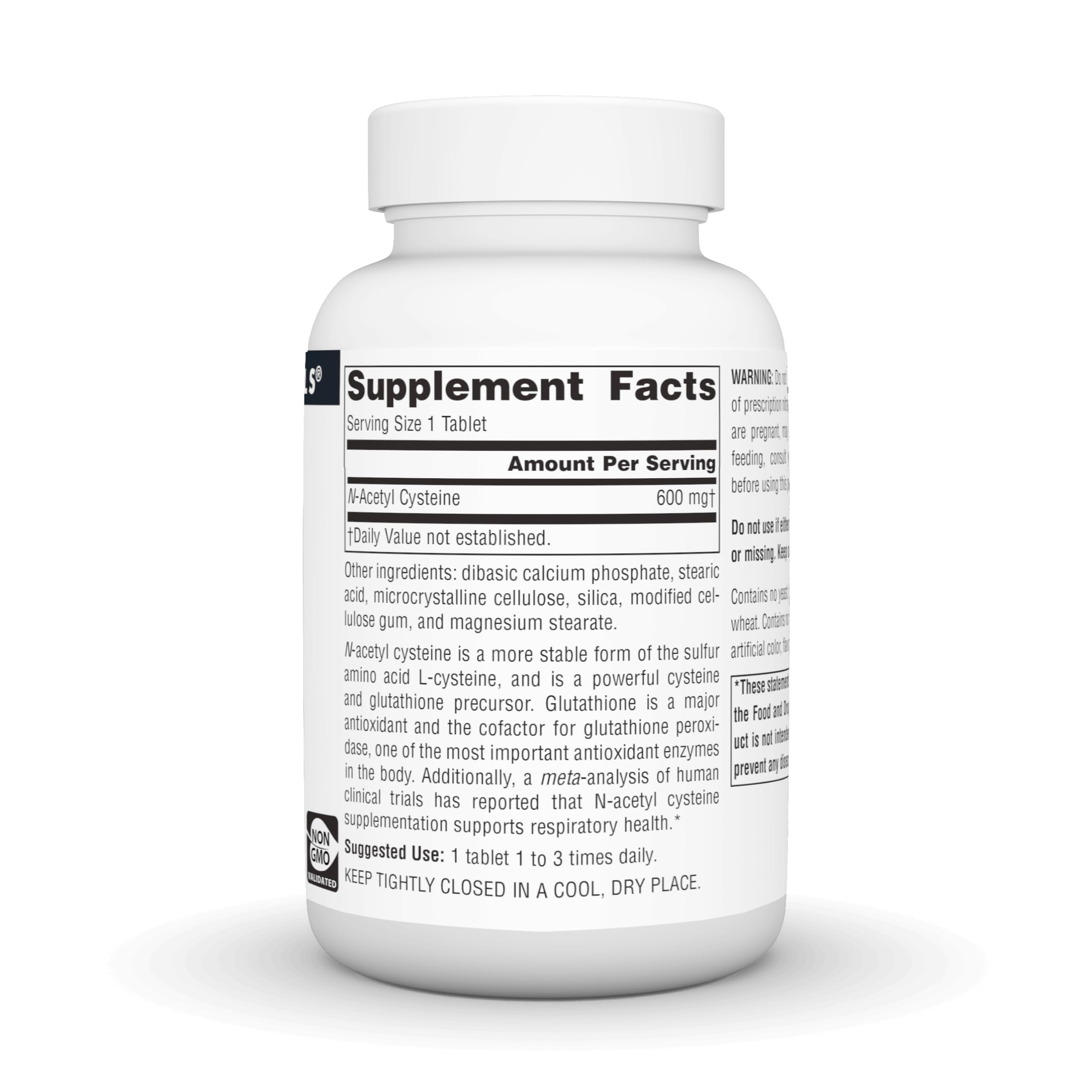 Source Naturals NAC tablets ready for easy daily use.