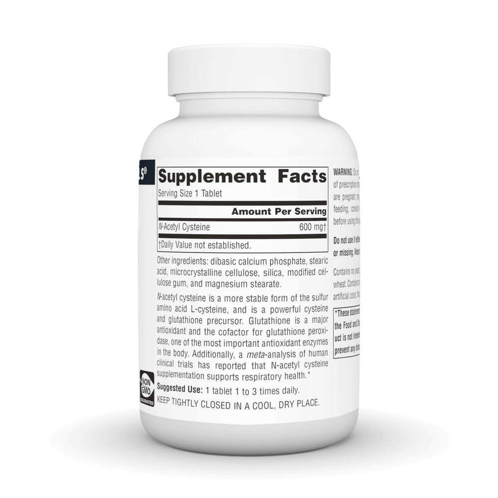 Source Naturals NAC tablets ready for easy daily use.