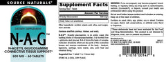 Packaging box of Source Naturals N-A-G highlighting US-made quality