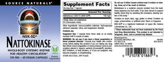 Source Naturals NSK-SD nattokinase packaging arrangement for shelves