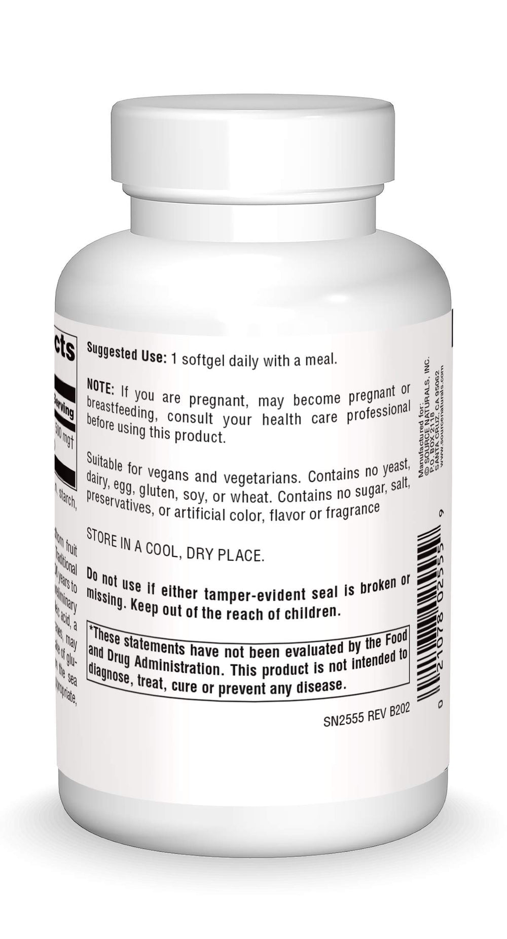 Source Naturals Omega-7 softgels close-up for convenient daily capsules.