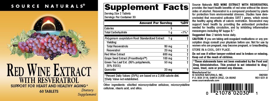 Source Naturals packaging box and bottle, highlighting brand trust and USA manufacturing.