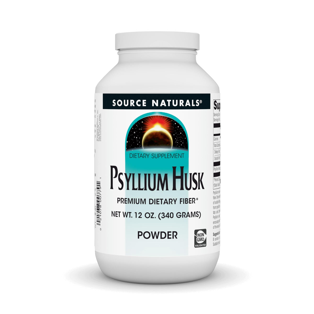 Source Naturals Psyllium Husk Powder 12oz container for daily fiber support