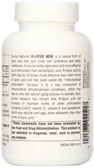 Source Naturals R-Lipoic Acid bottle with glass for easy daily routine.