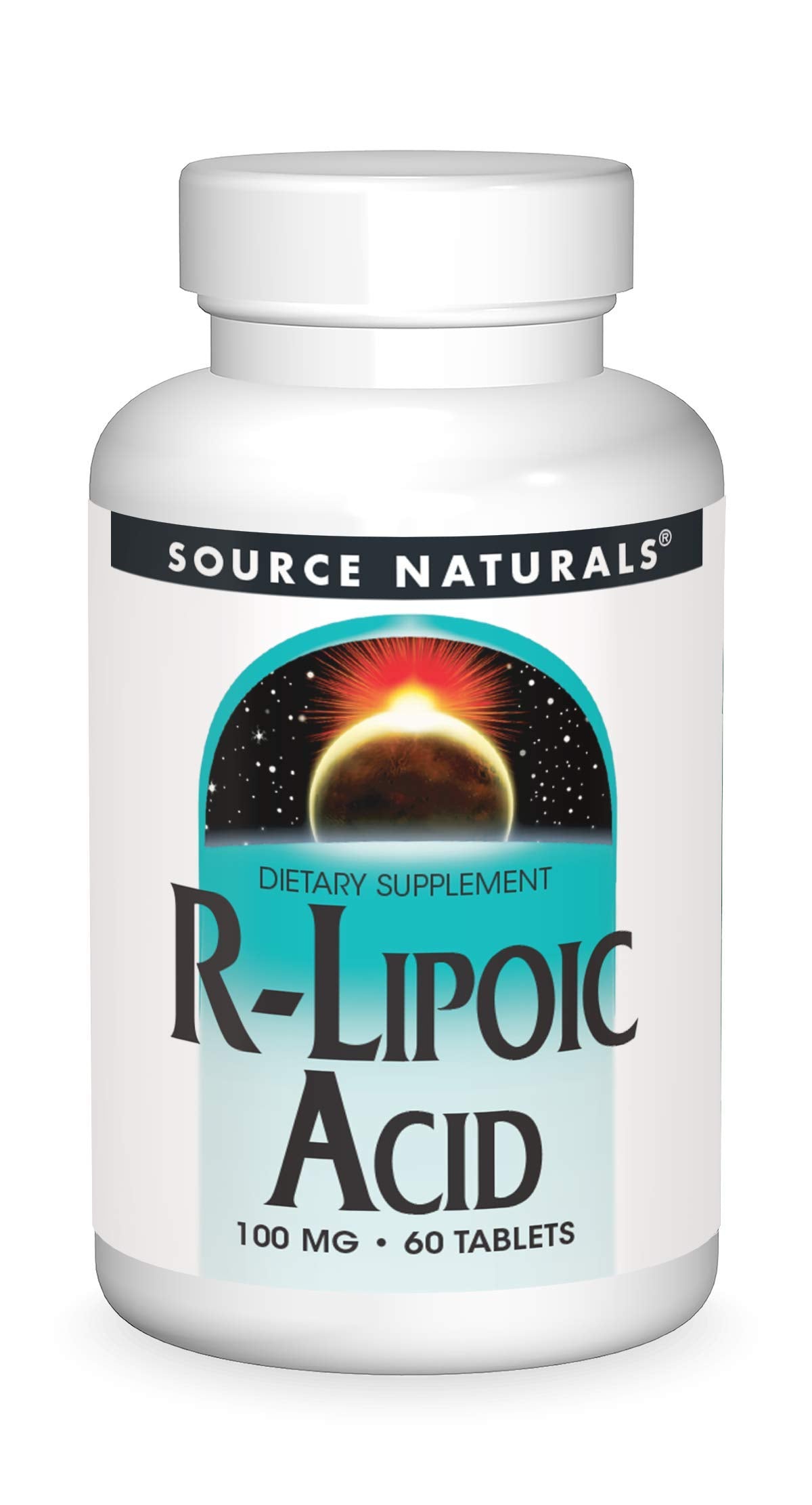 Source Naturals R-Lipoic Acid bottle—supports daily antioxidant routine.