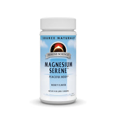 Source Naturals Serene Berry bottle front showing the berry flavor and product name for wellness potential.
