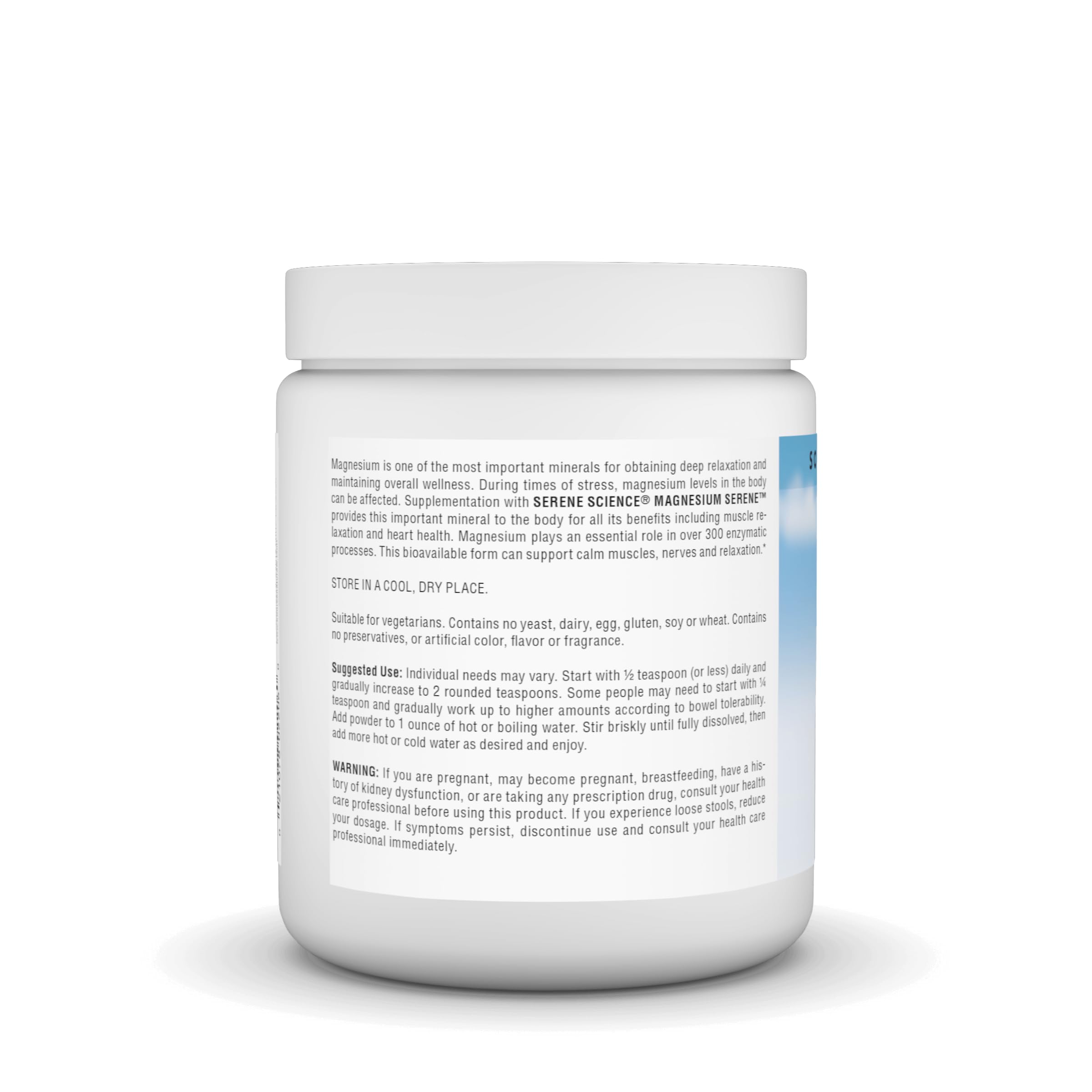 Source Naturals Serene Magnesium Serene Berry being stirred into a drink for convenience.