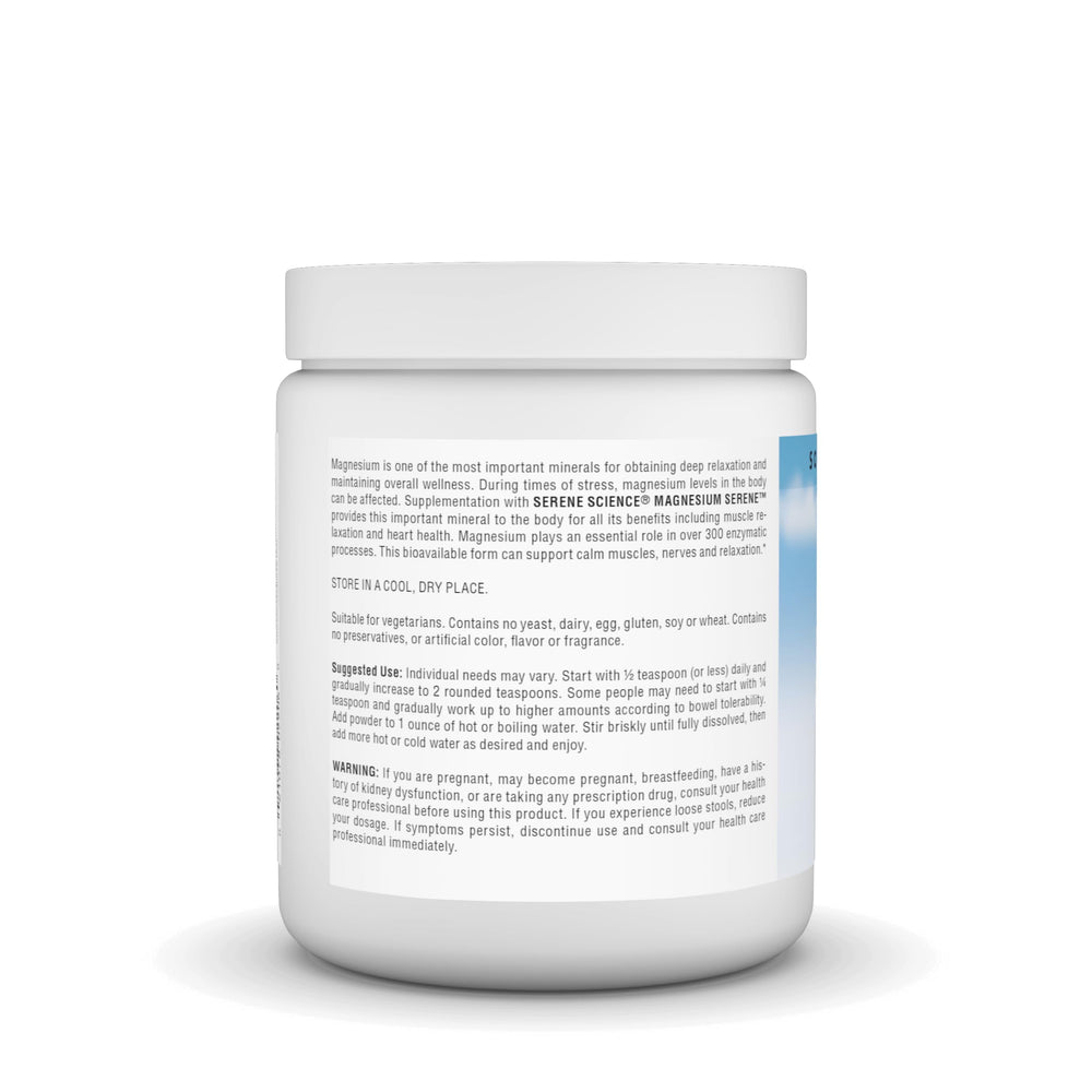 Source Naturals Serene Magnesium Serene Berry being stirred into a drink for convenience.