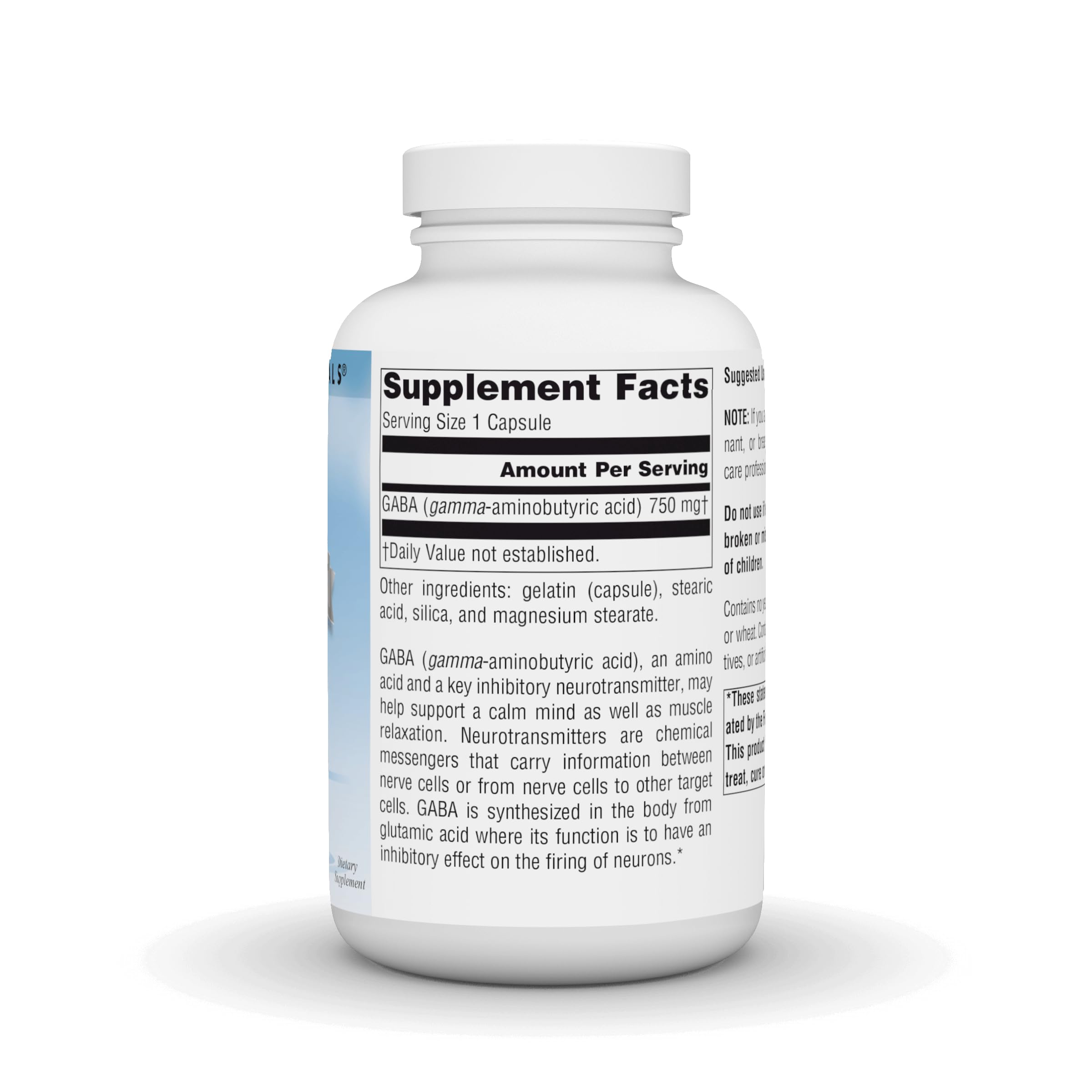 Close-up of Serene Science GABA capsules for daily use.